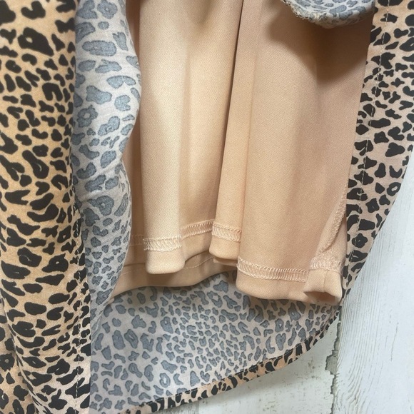 Savanna Jane Larissa Leopard Embroidered A-Line Shift Dress size L Boho - Picture 11 of 11